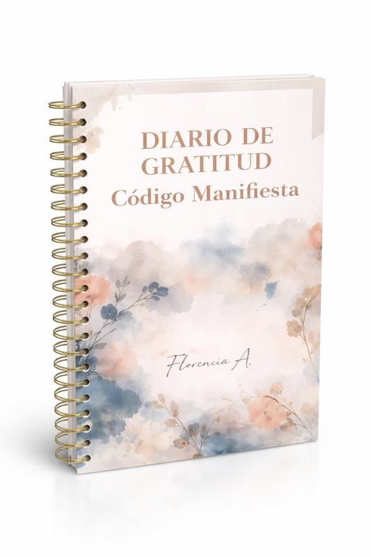 DIARIO DE GRATITUD – El hábito diario que reprograma tu energía y activa la abundancia ✨ +200 páginas de prácticas guiadas